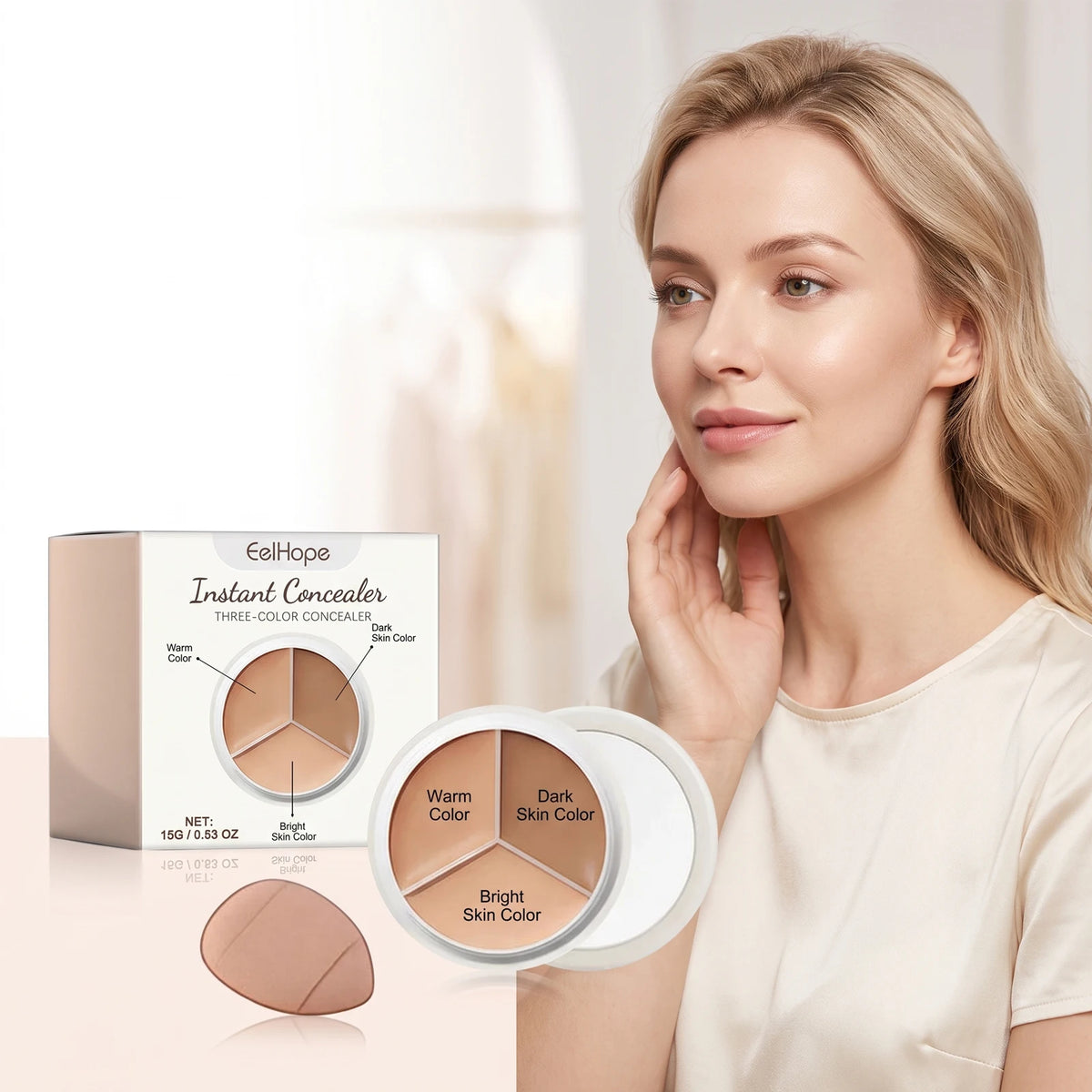 Daily Makeup Face Cream Concealer Palette for Flawless Coverage