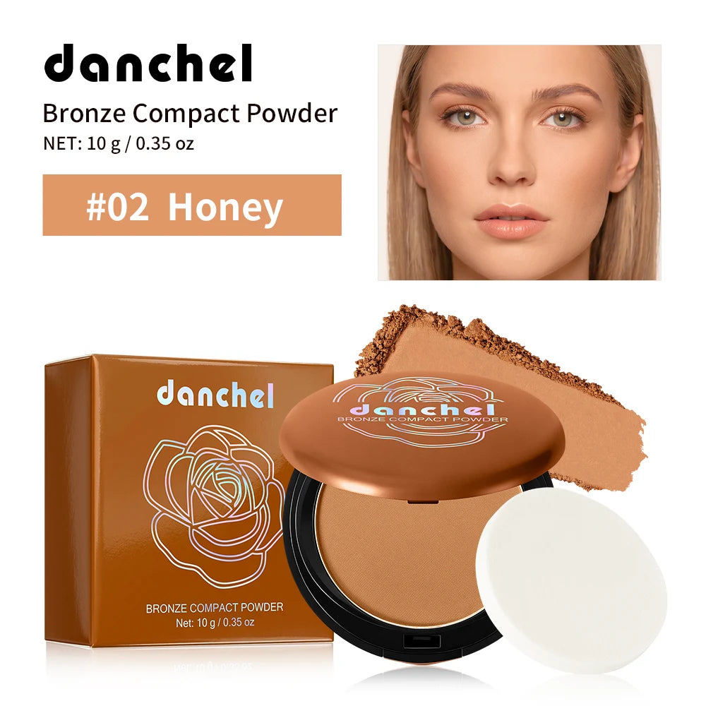 Daily Makeup Bronze Compact Powder for Flawless Matte Finish Coverage - 21