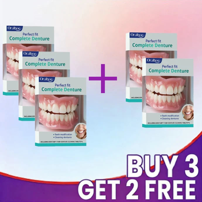Daily Oral Care Silicone Full Mouth Dentures for Smile Confidence - 8