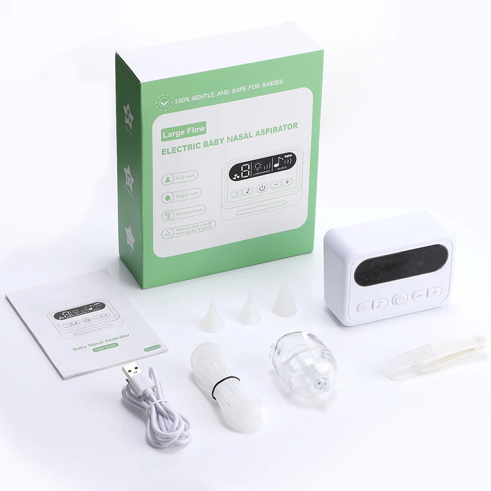Nursery Nasal Aspirator gentle electric nose cleaner for stuffy babies