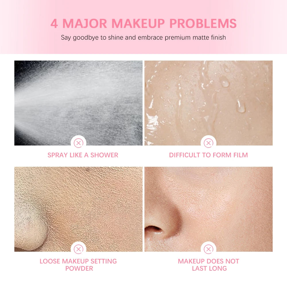 Daily Makeup Mattifying Waterproof Setting Spray for Oil Control