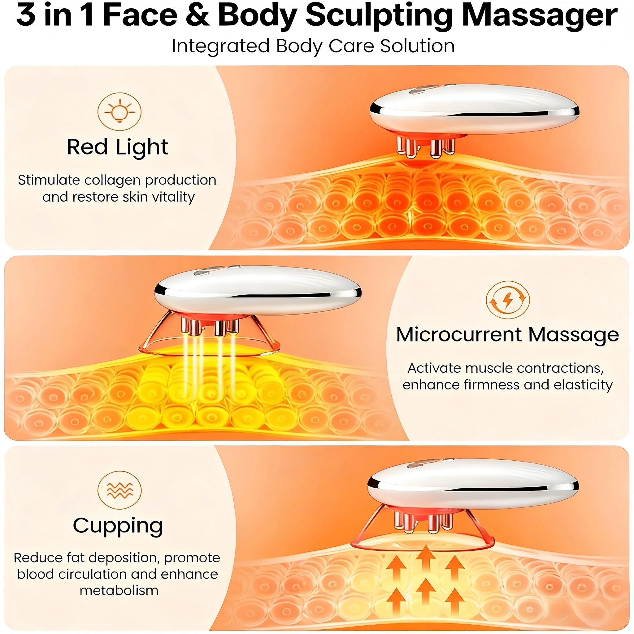 At home body sculpting massager for cellulite reduction and skin tightening - 3