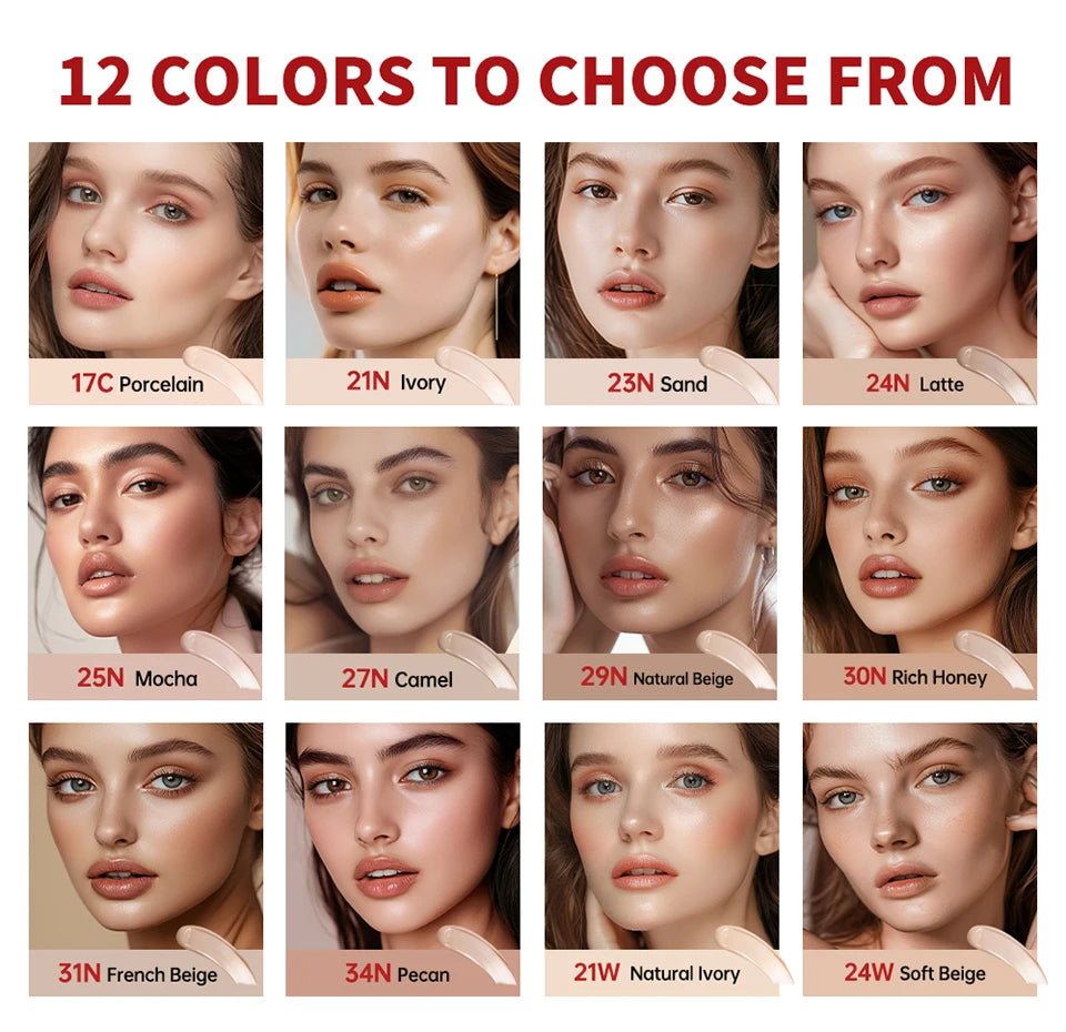 Korean makeup Super Fit Cushion Foundation with waterproof cover. - 8