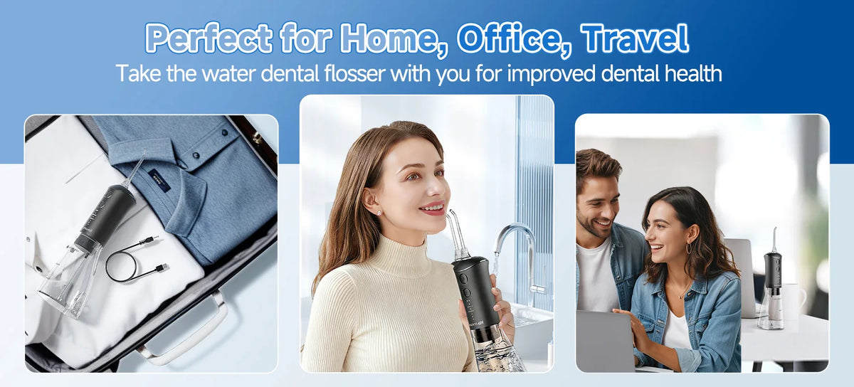 Bathroom Water Flosser and Electric Toothbrush Combo for Oral Clean Kit