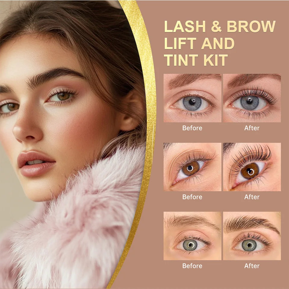 Beauty Salon Lash Lift and Tint Kit for Long Lasting Curls
