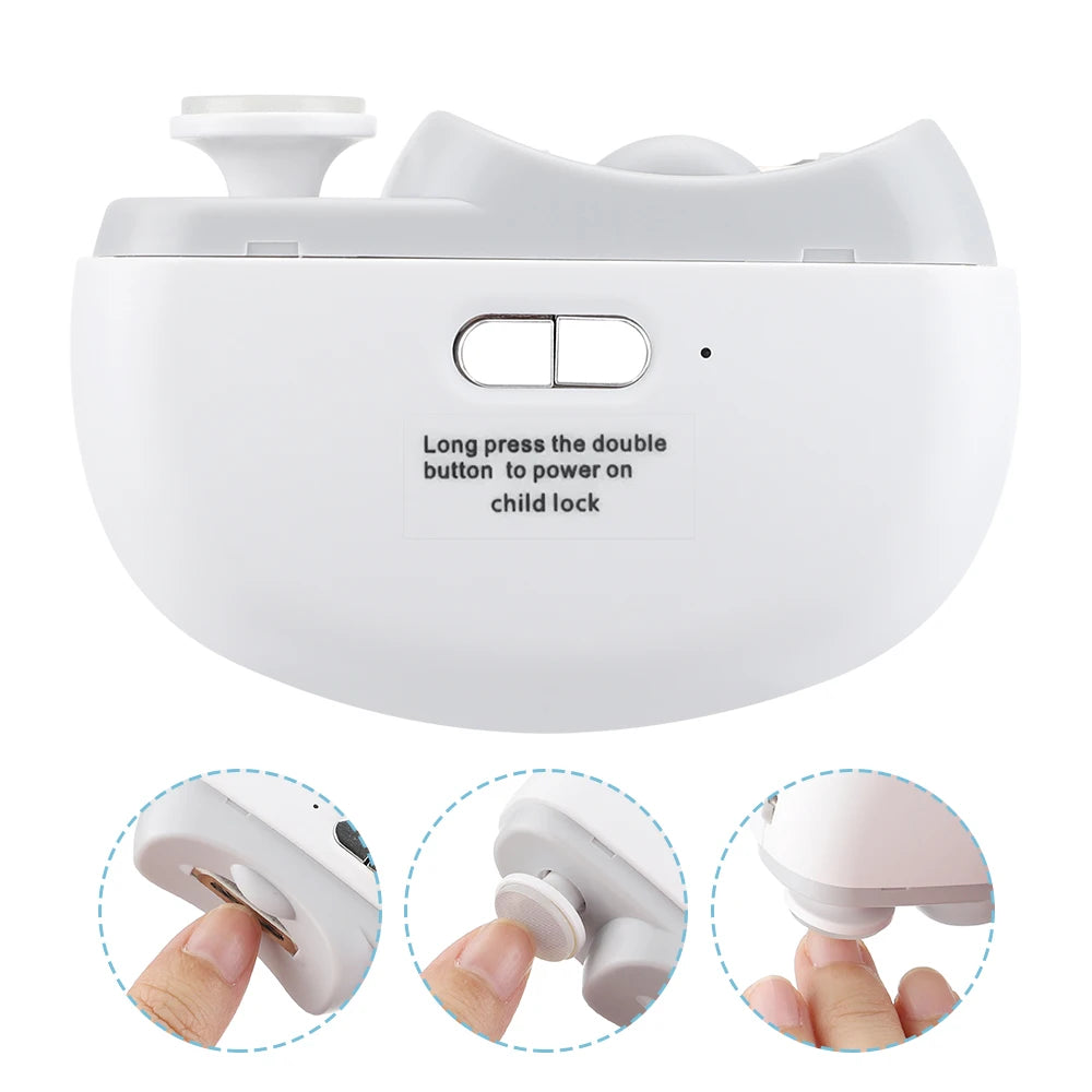 At home electric nail clipper for safe trimming and smooth polishing