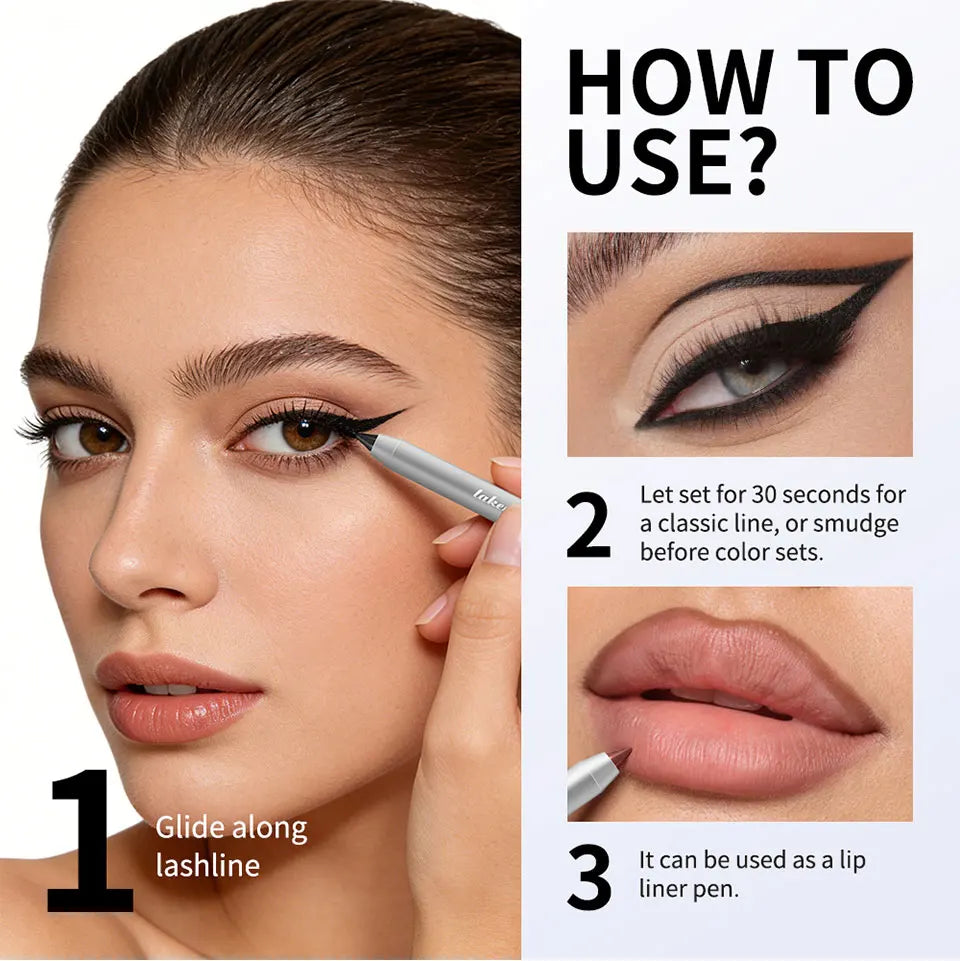 Daily Makeup Waterproof Eyeliner Pen Long-Lasting Smudge-Proof Formula