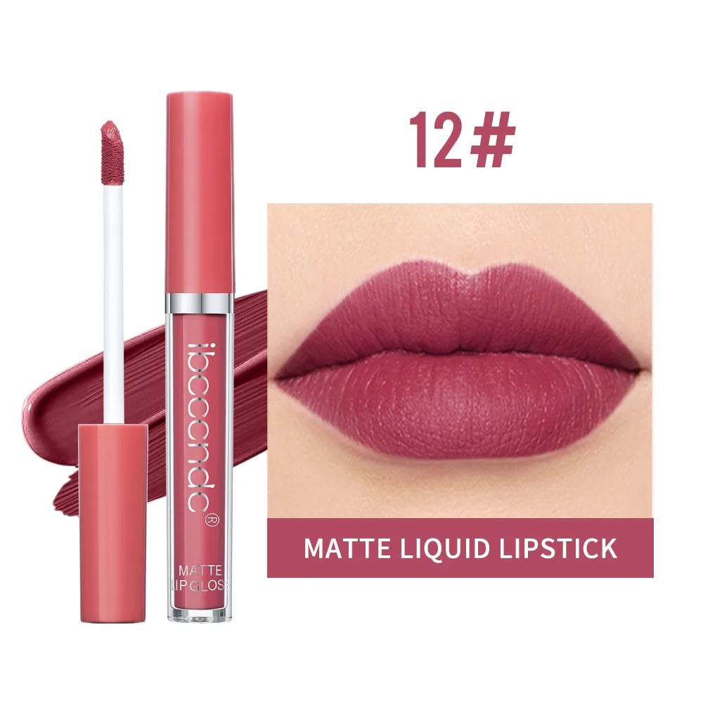 Daily Makeup Matte Velvet Lip Gloss Lipstick Waterproof Non-stick Cup - 29