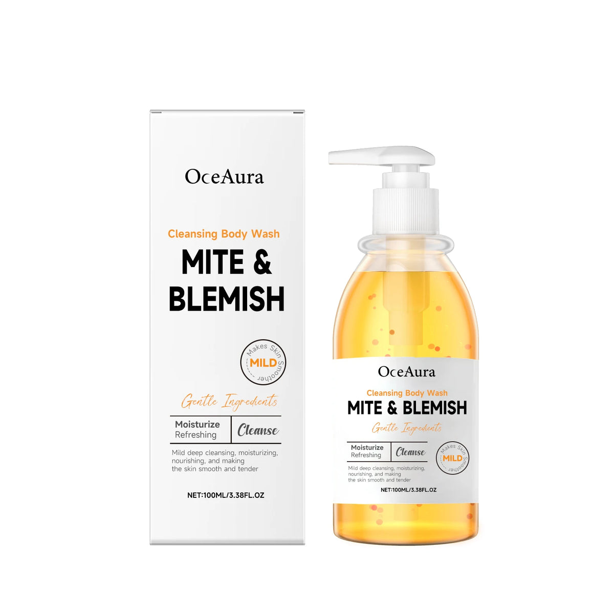 Oily Skin Mite And Blemish Cleansing Body Wash For Acne Control