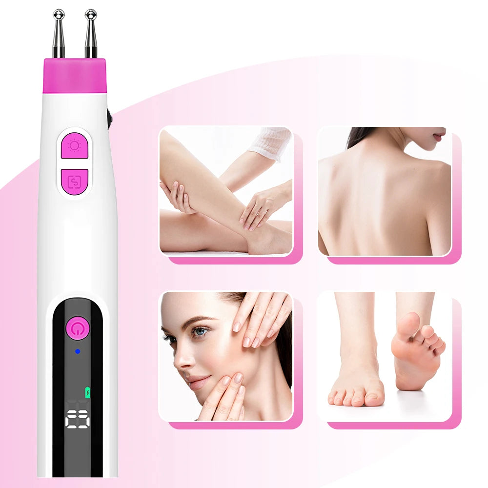 At Home Electric Double Head Massage Pen for Neck Back Relaxation - 7
