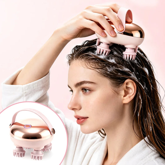 Relaxing at Home Scalp Massager Cordless Electric Hair Washing Tool