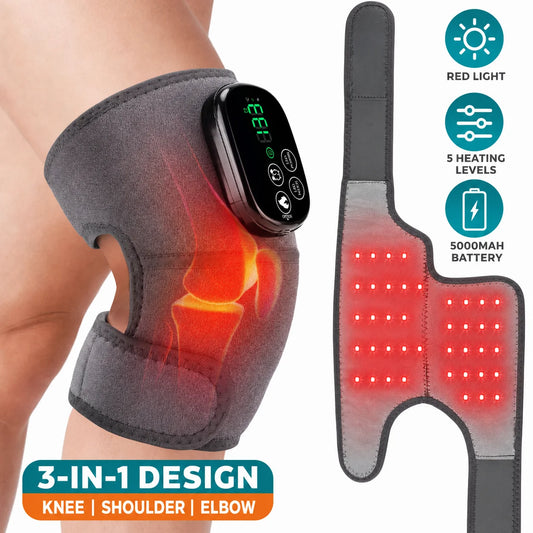 Relaxing at Home Heated Knee Wrap with Soothing Warmth