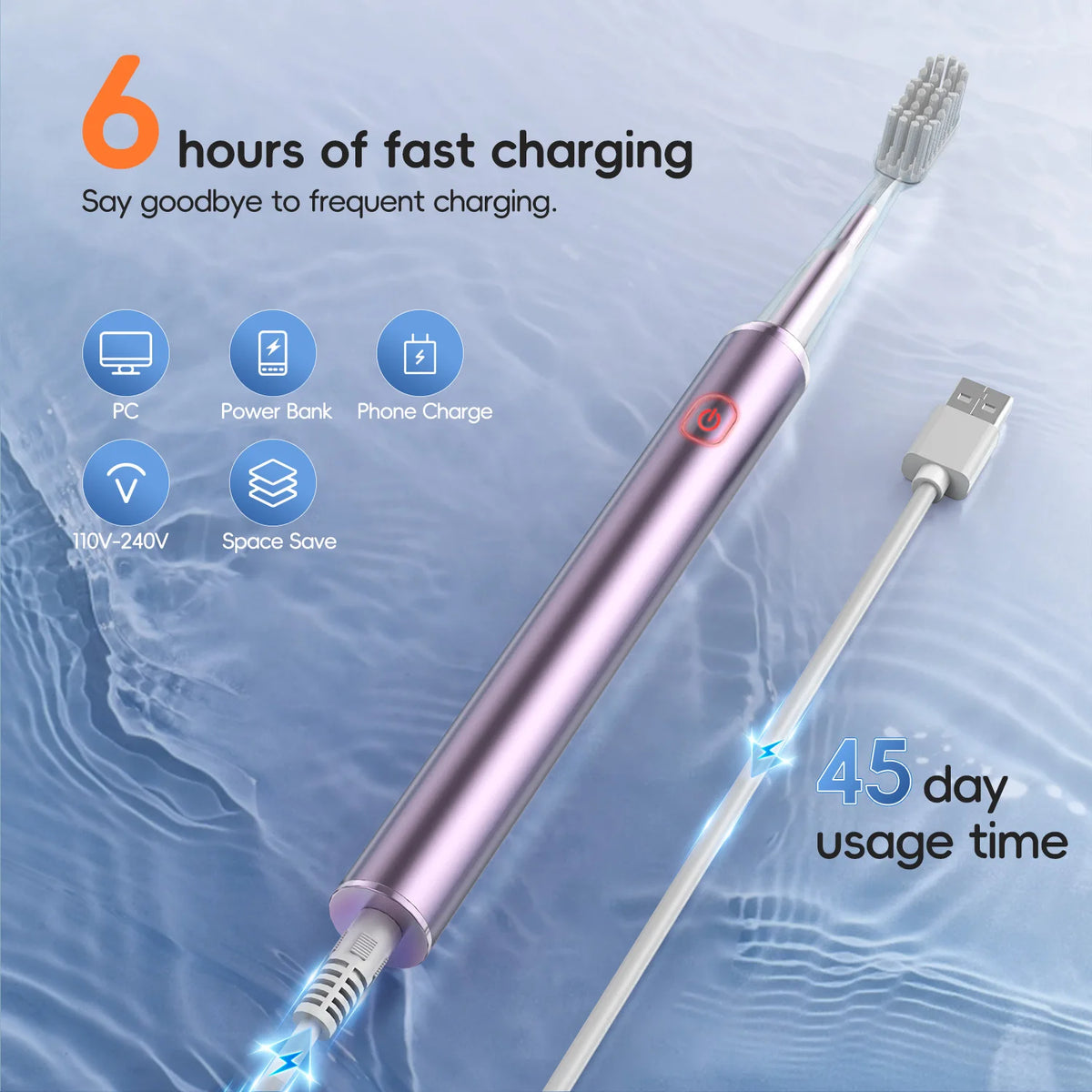 Home Travel Use Portable Water Flosser and Electric Toothbrush Combo Set
