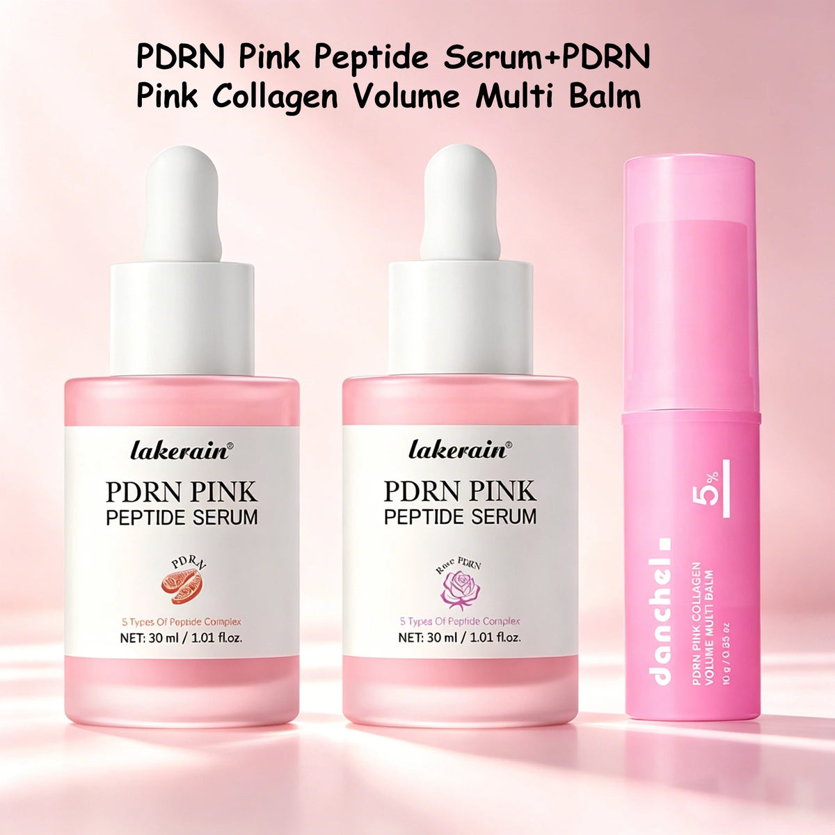 Daily Skincare Salmon Pdrn Pink Peptide Serum And Collagen Balm Set
