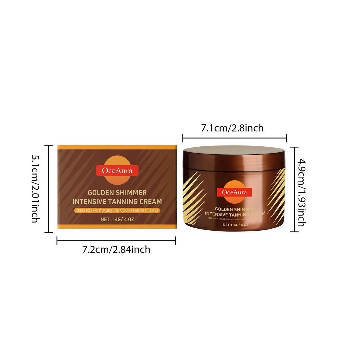 Beach Tan Shine Brown Tanning Accelerator Cream for Natural Glow