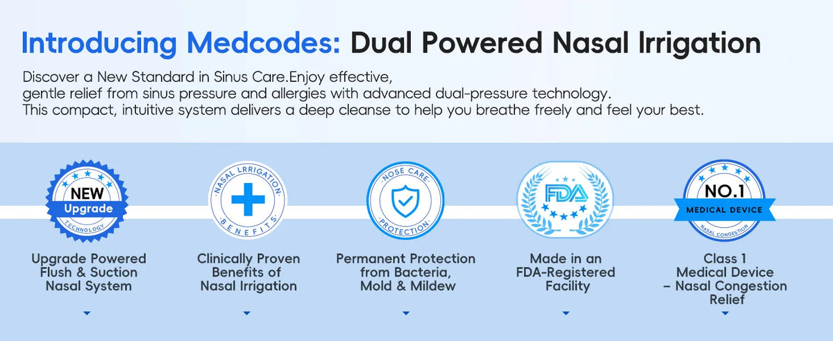 Allergy relief sinus rinse machine for clear nasal passages and easy breathing