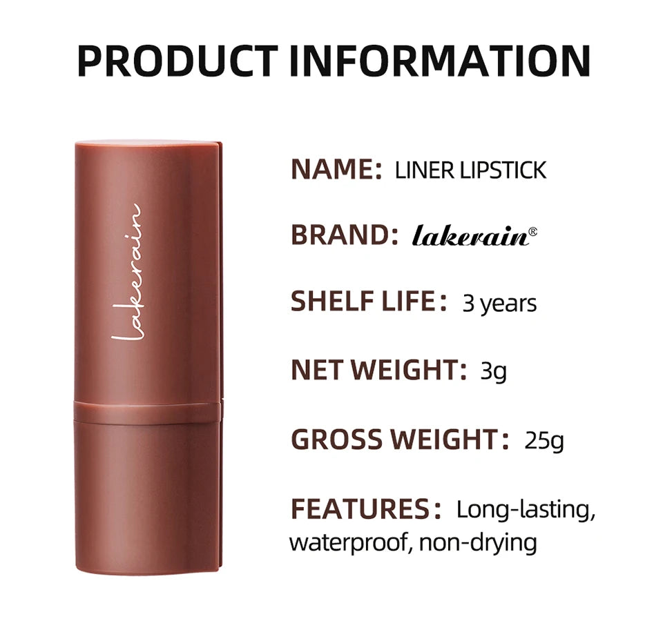 Daily Makeup Waterproof Lip Liner Pencil for Long Lasting Definition - 13