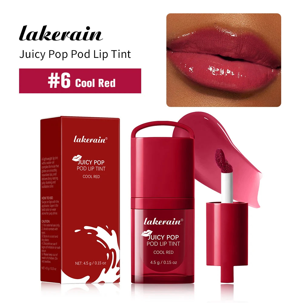 Daily Makeup Juicy Pop Pod Lip Tint Gloss with High Shine Finish