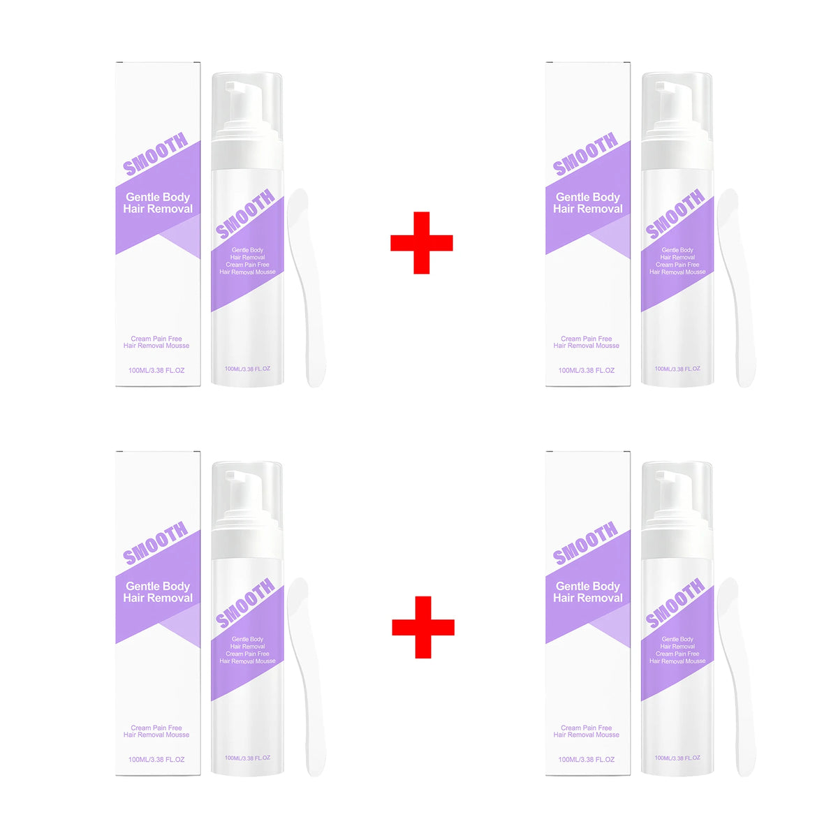Smooth Skin Hair Removal Mousse for Painless and Easy Body Grooming