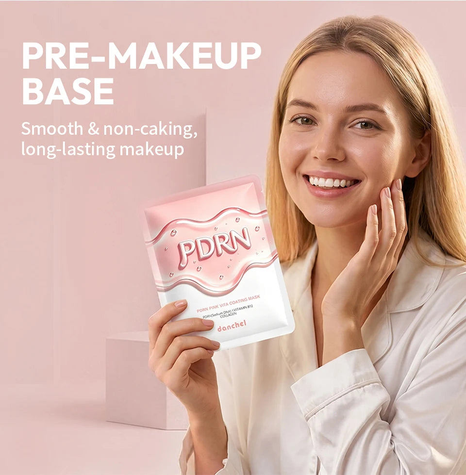 Daily Skincare Korean Salmon DNA PDRN Pink Vitamin Sheet Mask Hydration