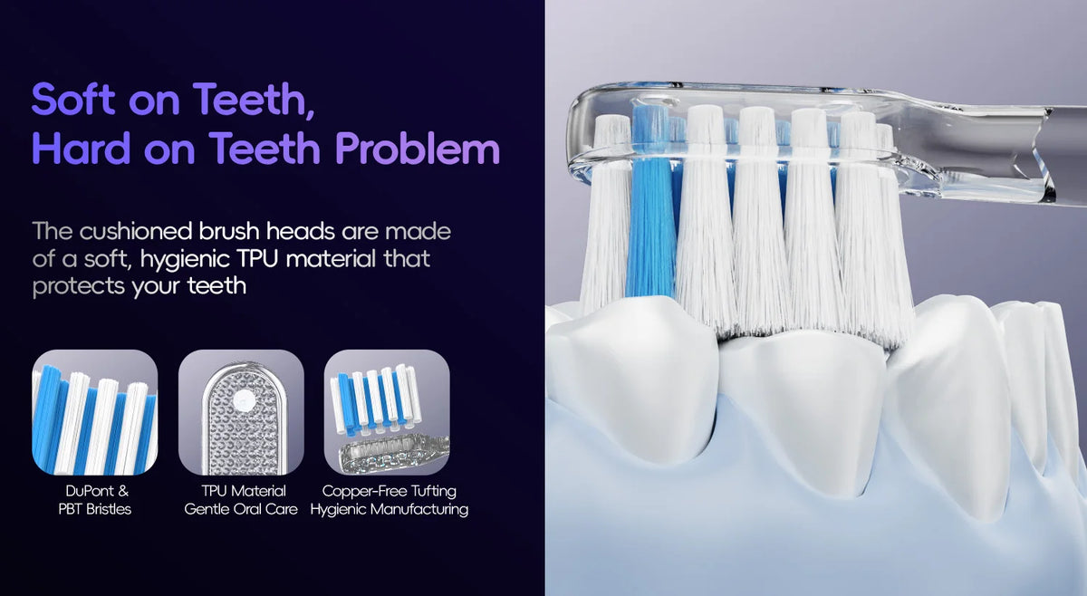Bathroom Oral Care Portable Water Flosser and Electric Toothbrush Combo