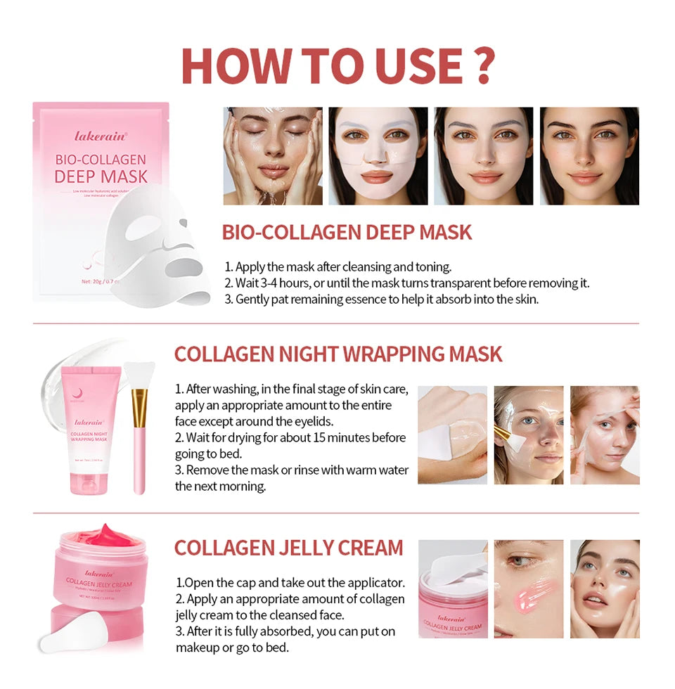 Daily Skincare Collagen Skincare Set Deep Nourishment and Hydration