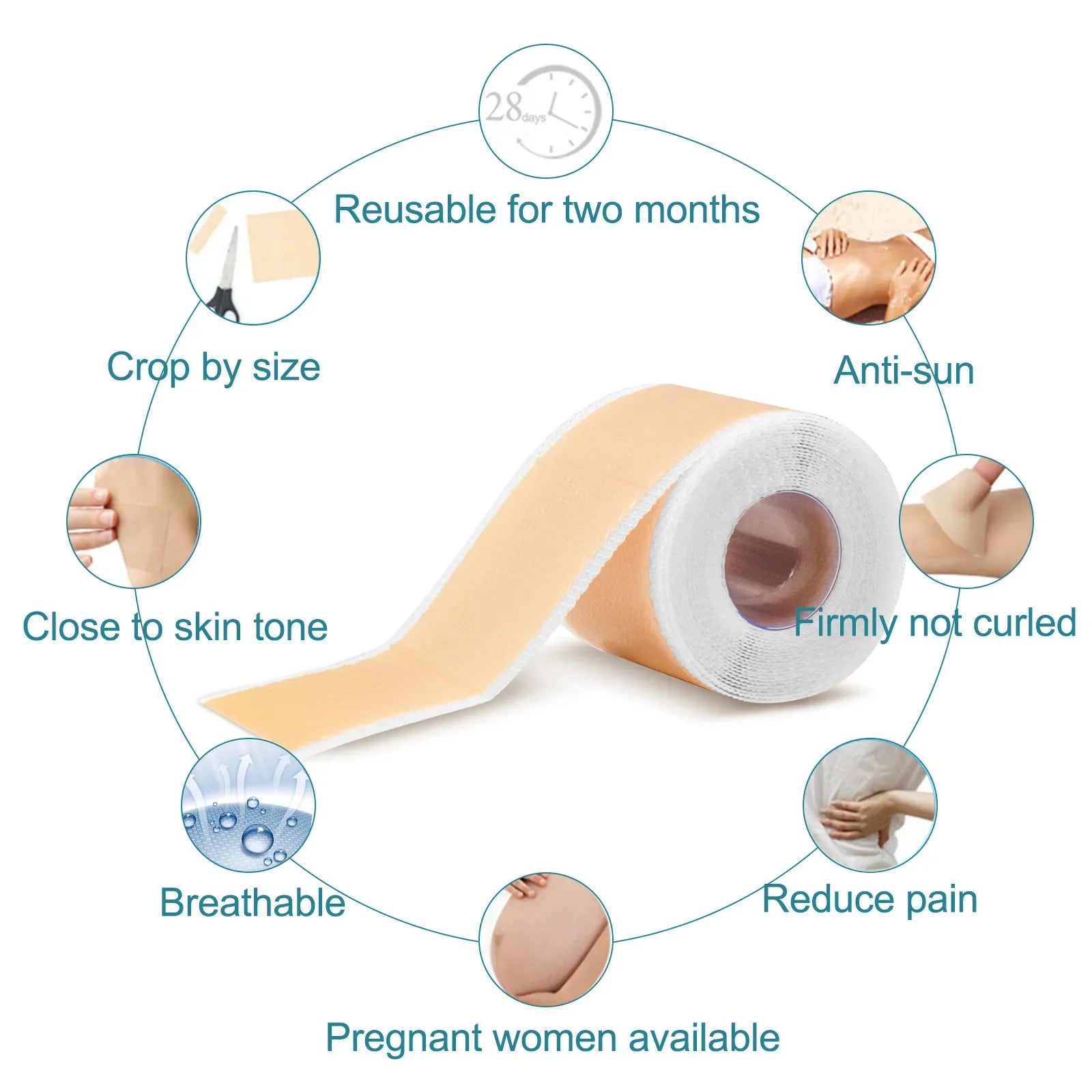 Skin Care Silicone Gel Scar Patch for Invisible Scar Cover and Repair - 7