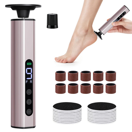 home pedicure electric foot file callus remover and nail care tool