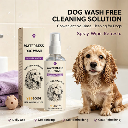 Bath Time Waterless Dog Shampoo Spray for Fresh Coat