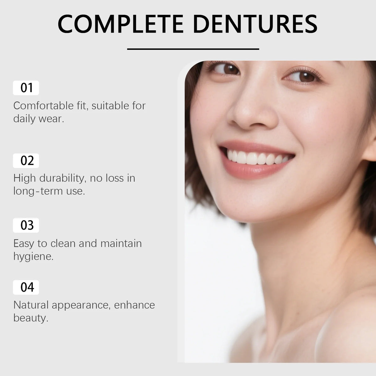 Daily Smile Denture Kit for a Comfortable and Natural Fit