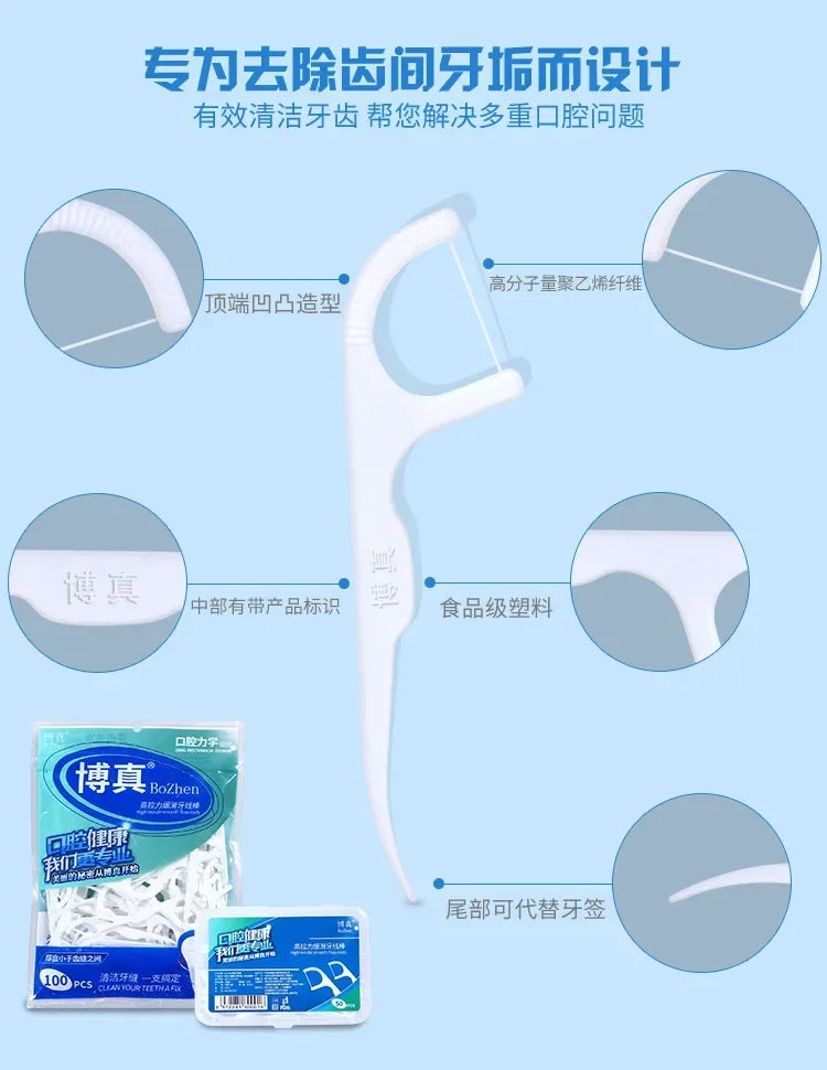 Daily Dental Care Portable High Tension Dental Floss Picks Dispenser - 2