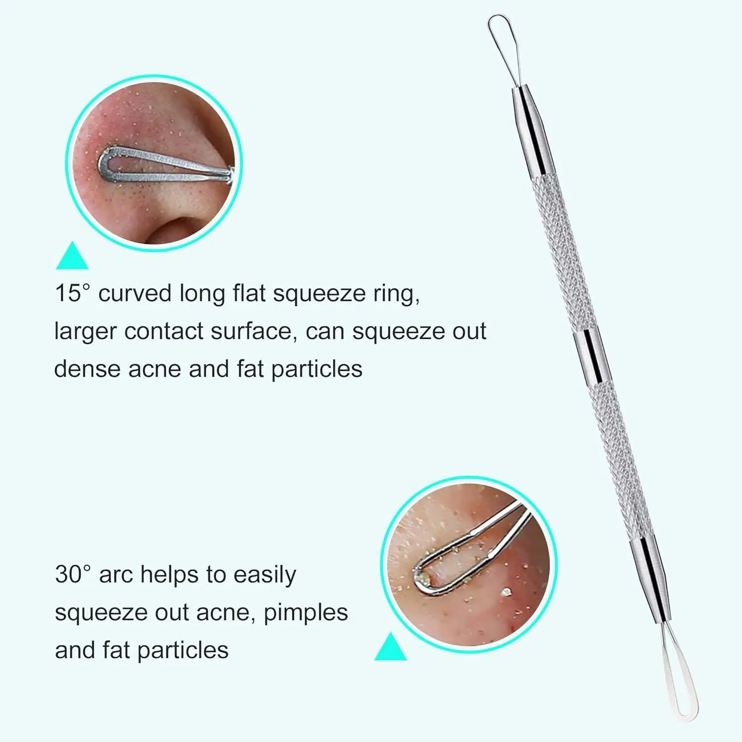 Bathroom mirror skin care 5PCS Blackhead Removal Kit for deep facial cleaning - 5