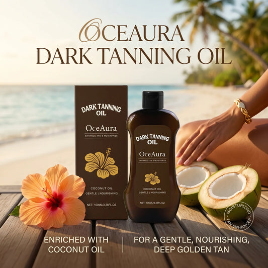 Beach Outdoor Coconut Oil Dark Tanning Oil for Deep Golden Glow