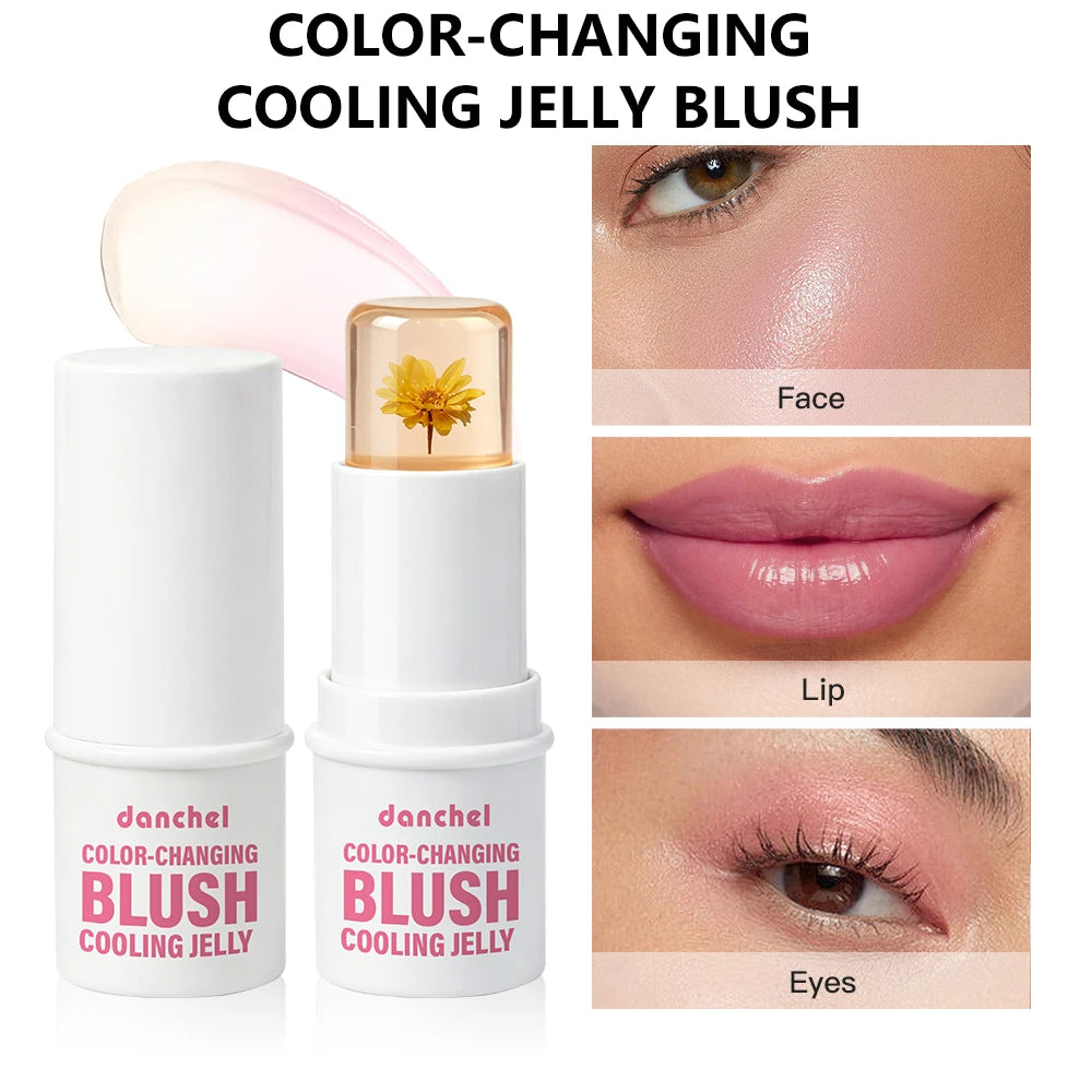 Daily Makeup Color Changing Jelly Blush Stick with Deep Hydration - 1