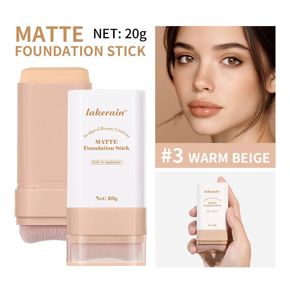 Travel makeup routine Matte Foundation Stick for smooth coverage - 45