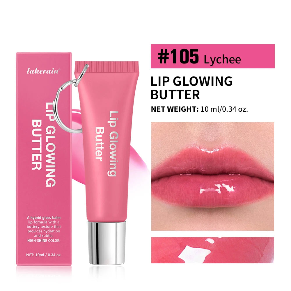 Daily Makeup Lip Gloss With Keychain For Long Lasting Hydrating Care