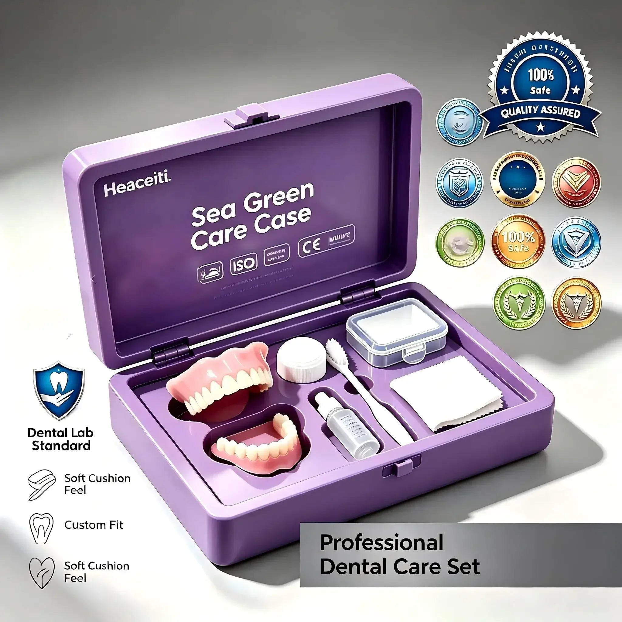 Daily Smile Natural Cosmetic Denture Kit for Instant Comfort Fit - 7