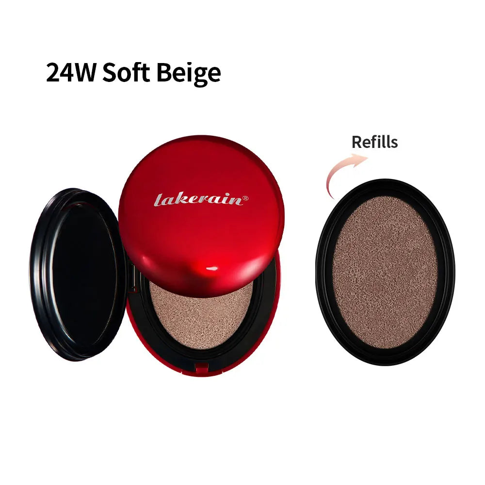 Korean makeup Super Fit Cushion Foundation with waterproof cover.