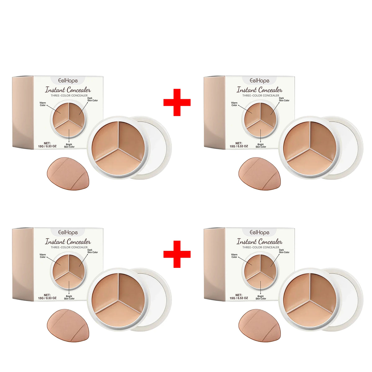 Daily Makeup Face Cream Concealer Palette for Flawless Coverage
