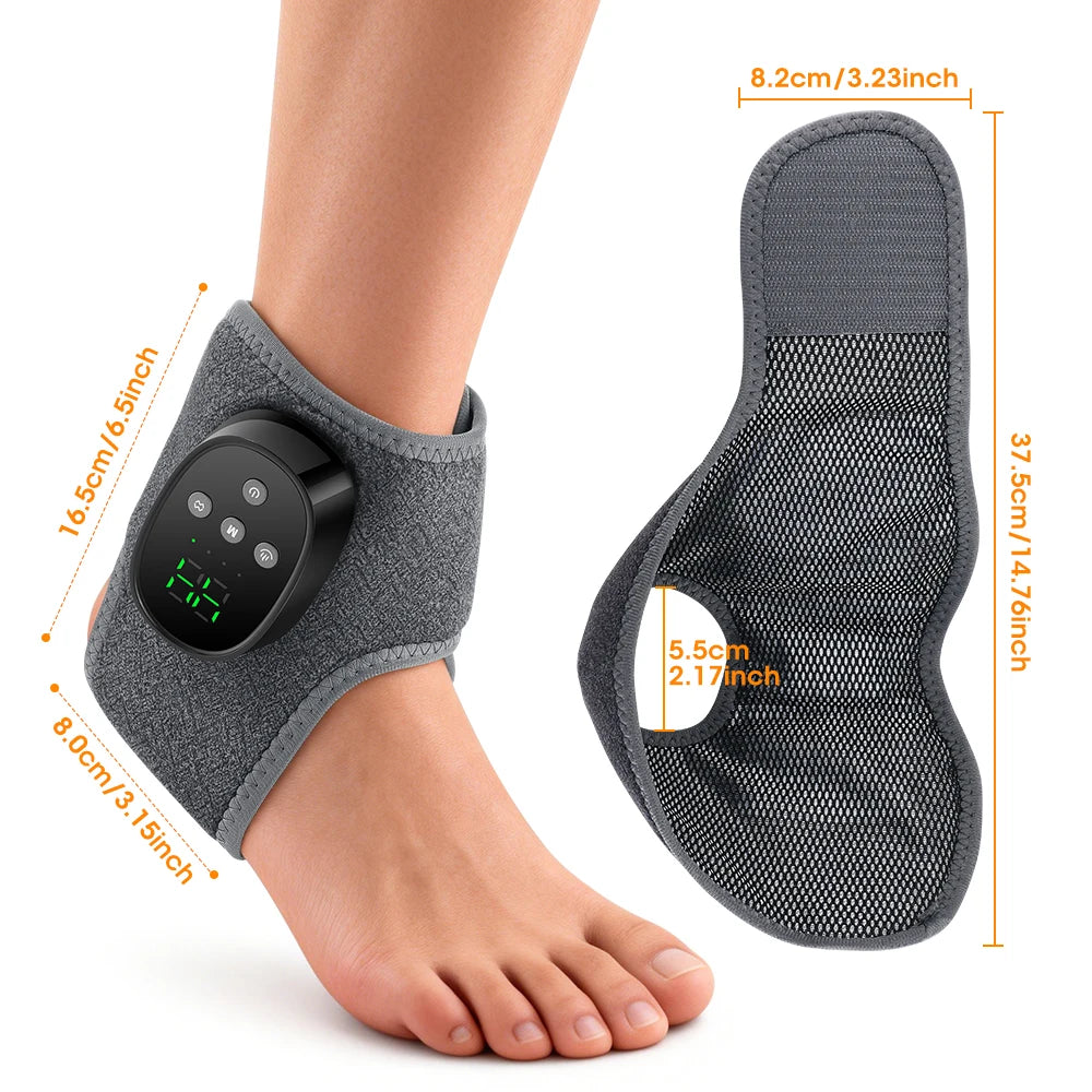 After Sports Recovery Heated Ankle Massager With Vibration And Heat Relief