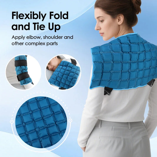 At Home Muscle Relief Reusable Hot and Cold Therapy Ice Pack Wrap
