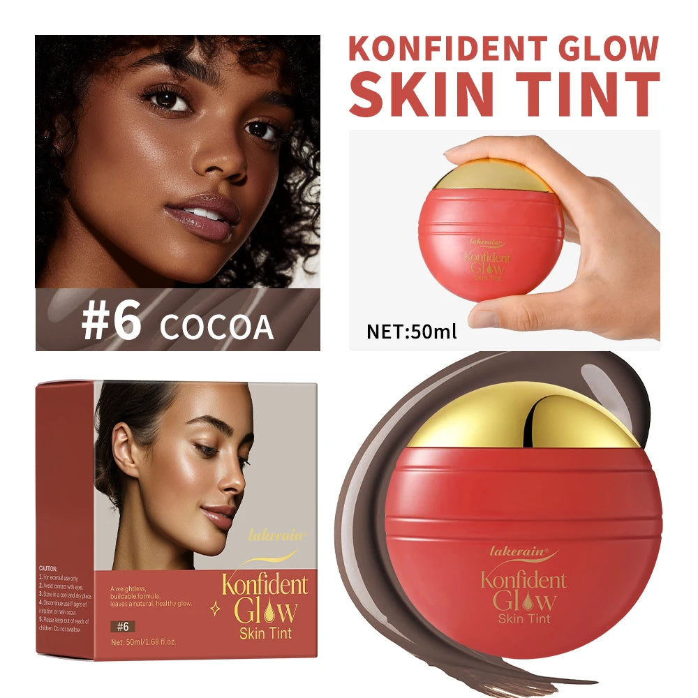 Daily Makeup Routine Hydrating Glow Skin Tint Foundation Light Coverage