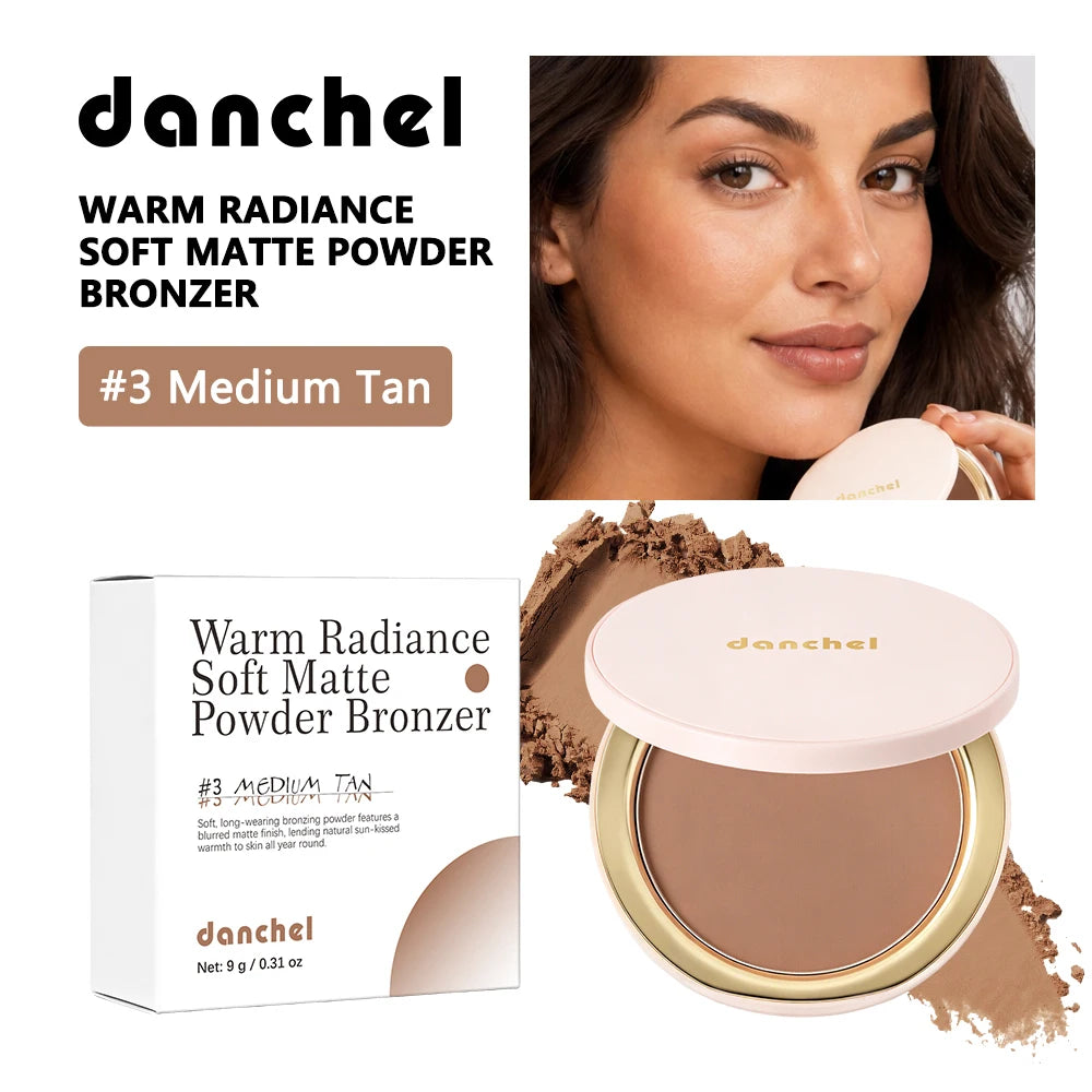 Daily Makeup Pressed Bronzer Powder for Natural Matte Sculpted Contours - 19