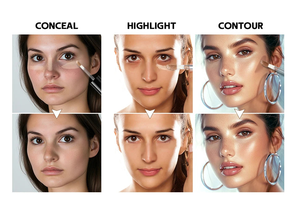 Daily Makeup Routine Waterproof Liquid Concealer for Flawless Coverage - 10