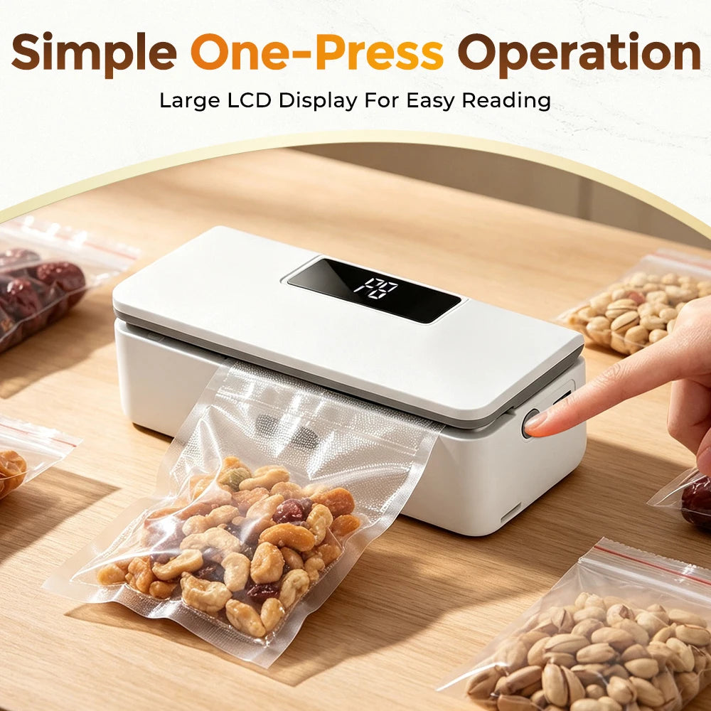 Kitchen Snack Sealer Portable Food Sealer with Cutter and Heat Levels - 5