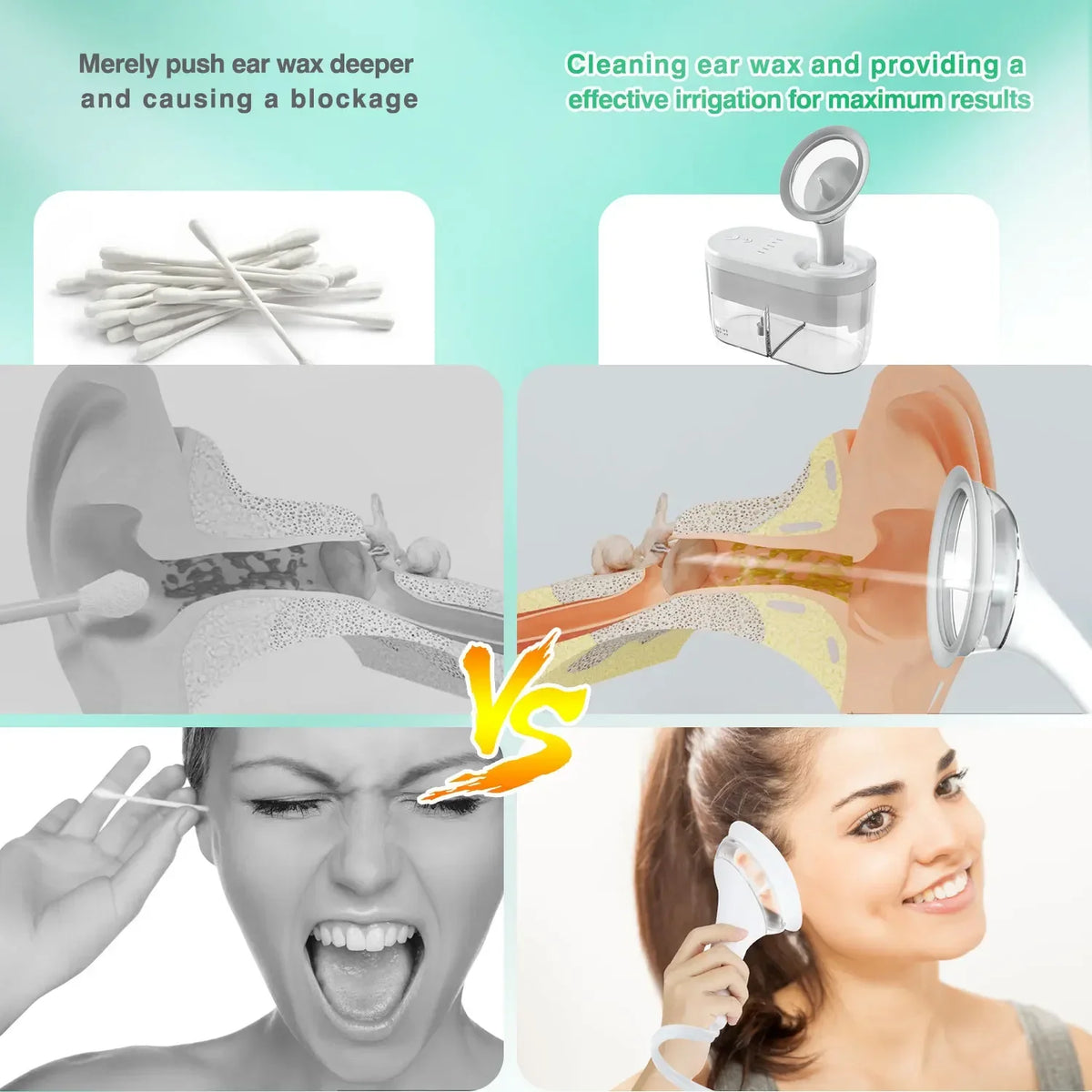 Home Care Electric Ear Cleaner Wax Removal Irrigation System Washer