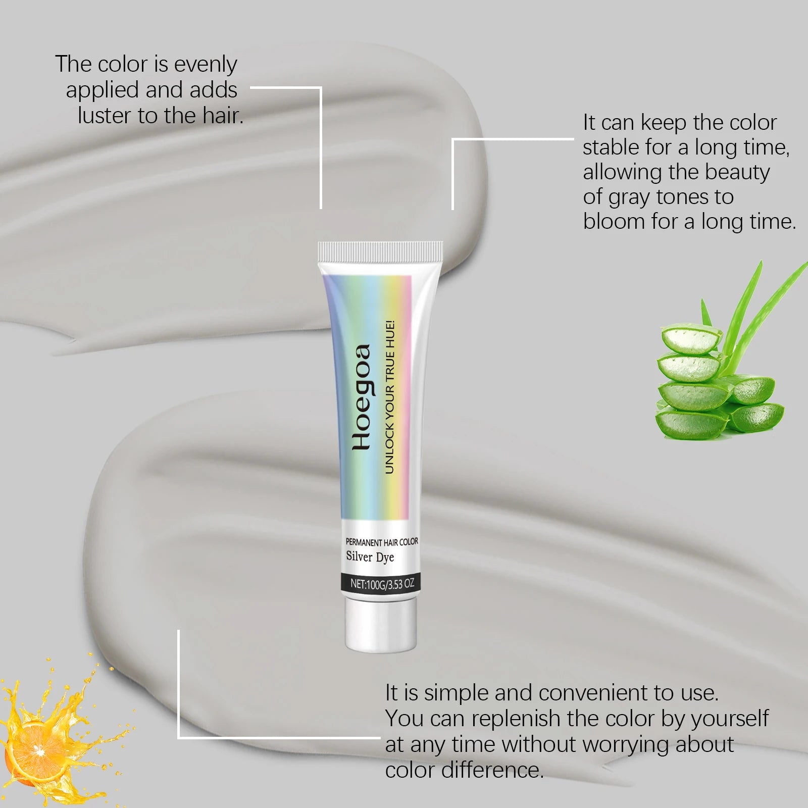 Bathroom Hair Coloring Gray Hair Dye Cream Cover White Hair Permanently - 12