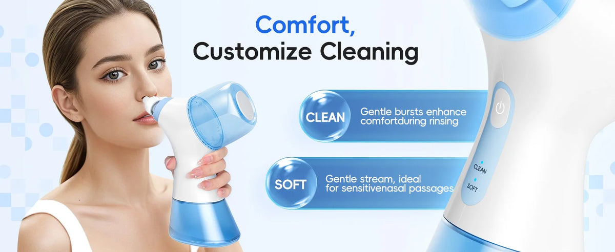 Allergy relief sinus rinse machine for clear nasal passages and easy breathing