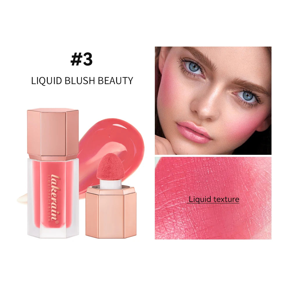 Daily Makeup Liquid Blush Long Lasting Waterproof Matte Velvet Formula