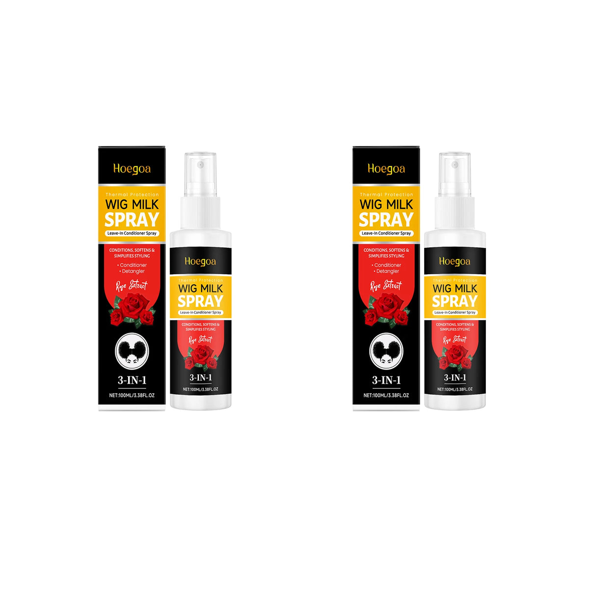 Daily styling wig conditioning spray for smooth and frizz free hair